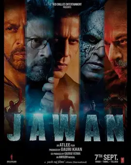Jawan - Action, Thriller movie poster
