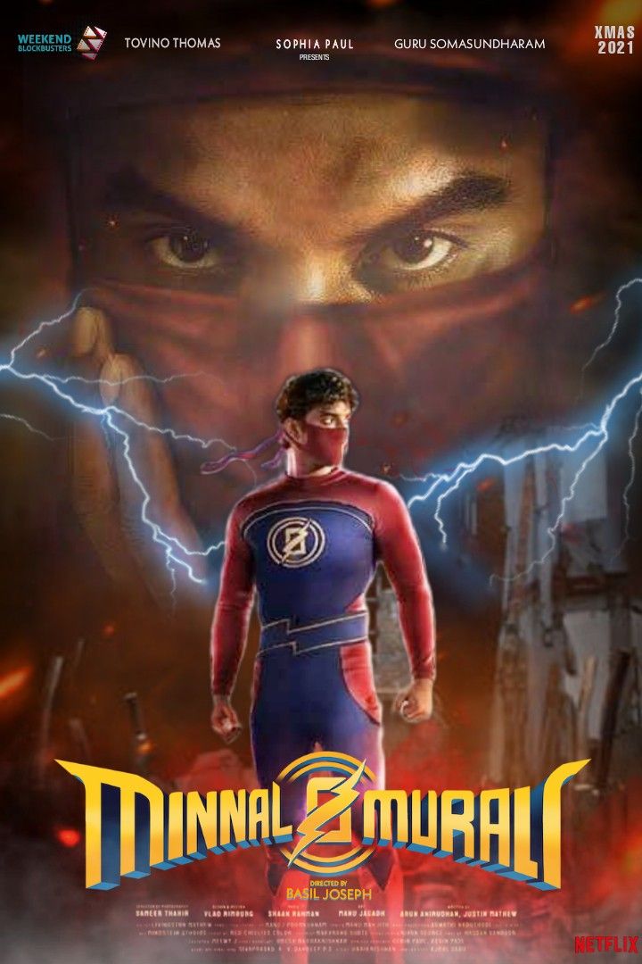 Minnal Murali - Action, Superhero, Drama movie poster